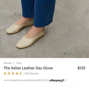 Everlane Italian Leather Day Glove in Grey size 7